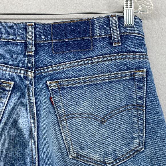 LEVIS 505 Jeans Mens 34x32 Black Batwing Red Tab 5 Pocket Y2K Denim Blue USA - Picture 1 of 15